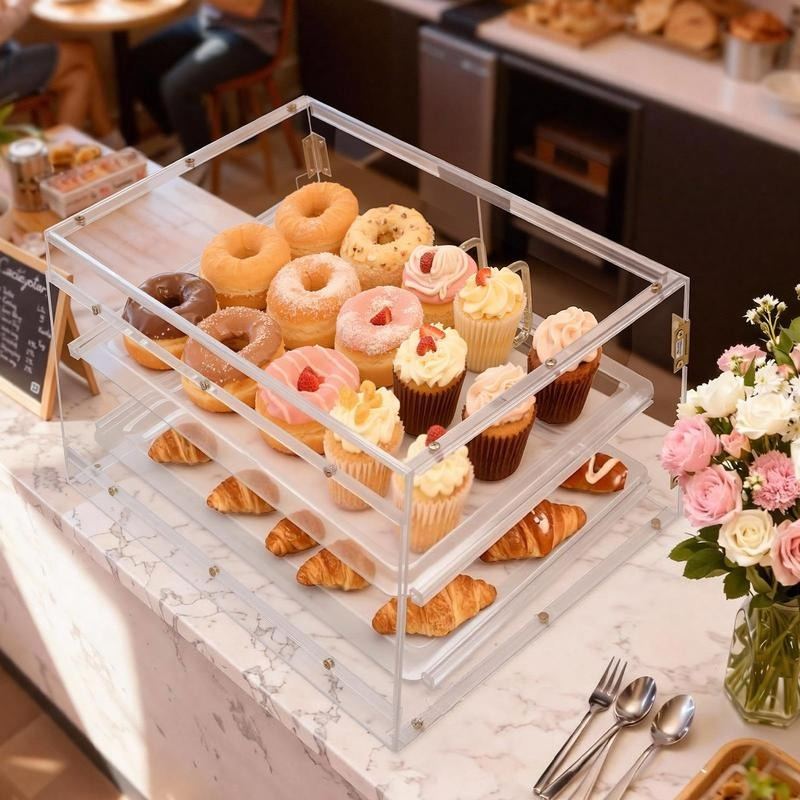 Bakery Display Case, 2-Tier Co - Kitchen Bakery บทวิจารณ์และราคา