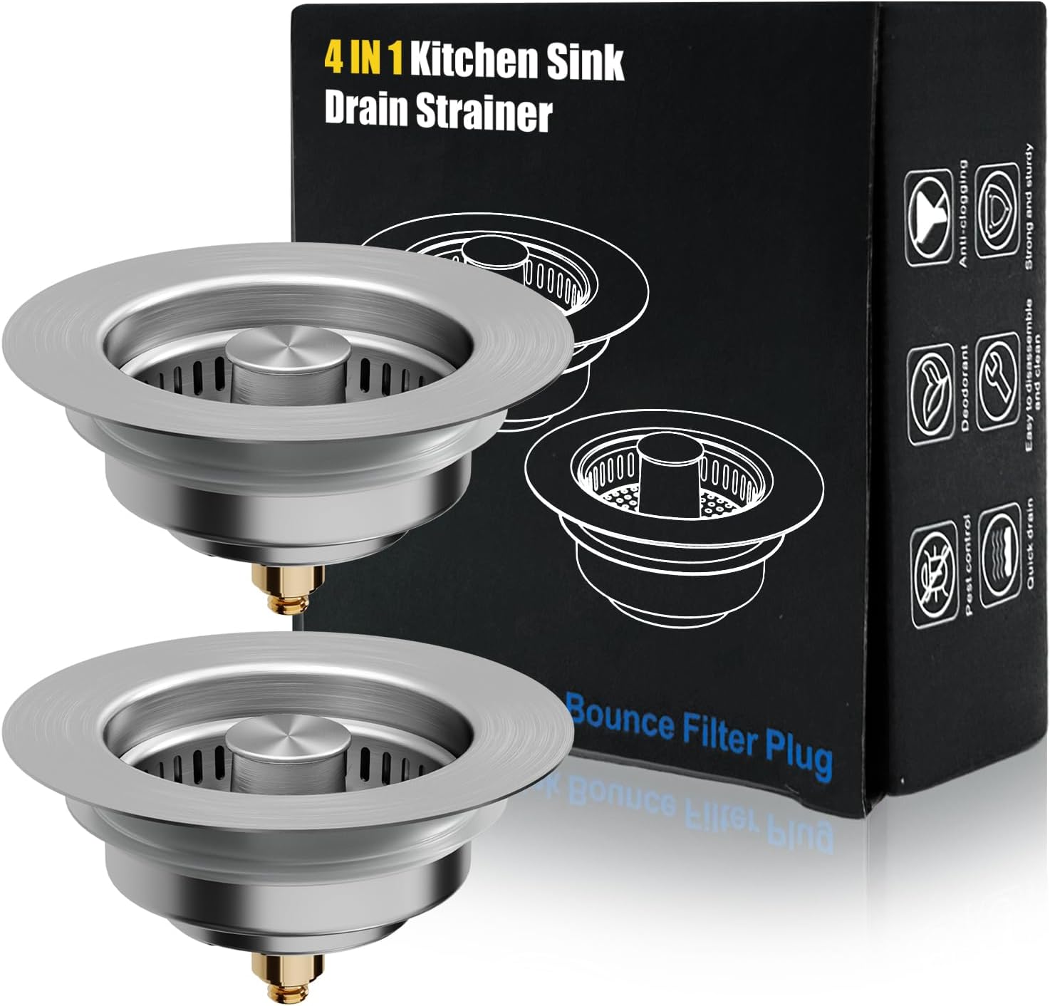 Kitchen Sink Drain Strainer, 4 - Kitchen Up บทวิจารณ์และราคา