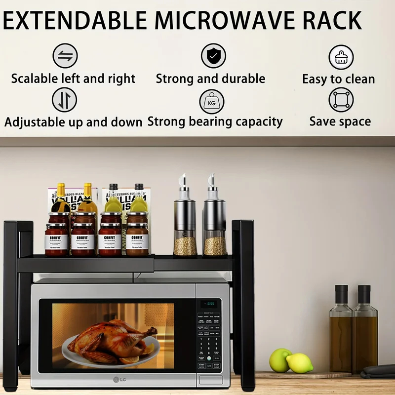 Expandable Microwave Shelf, Mi - Kitchen Baking Rack บทวิจารณ์และราคา