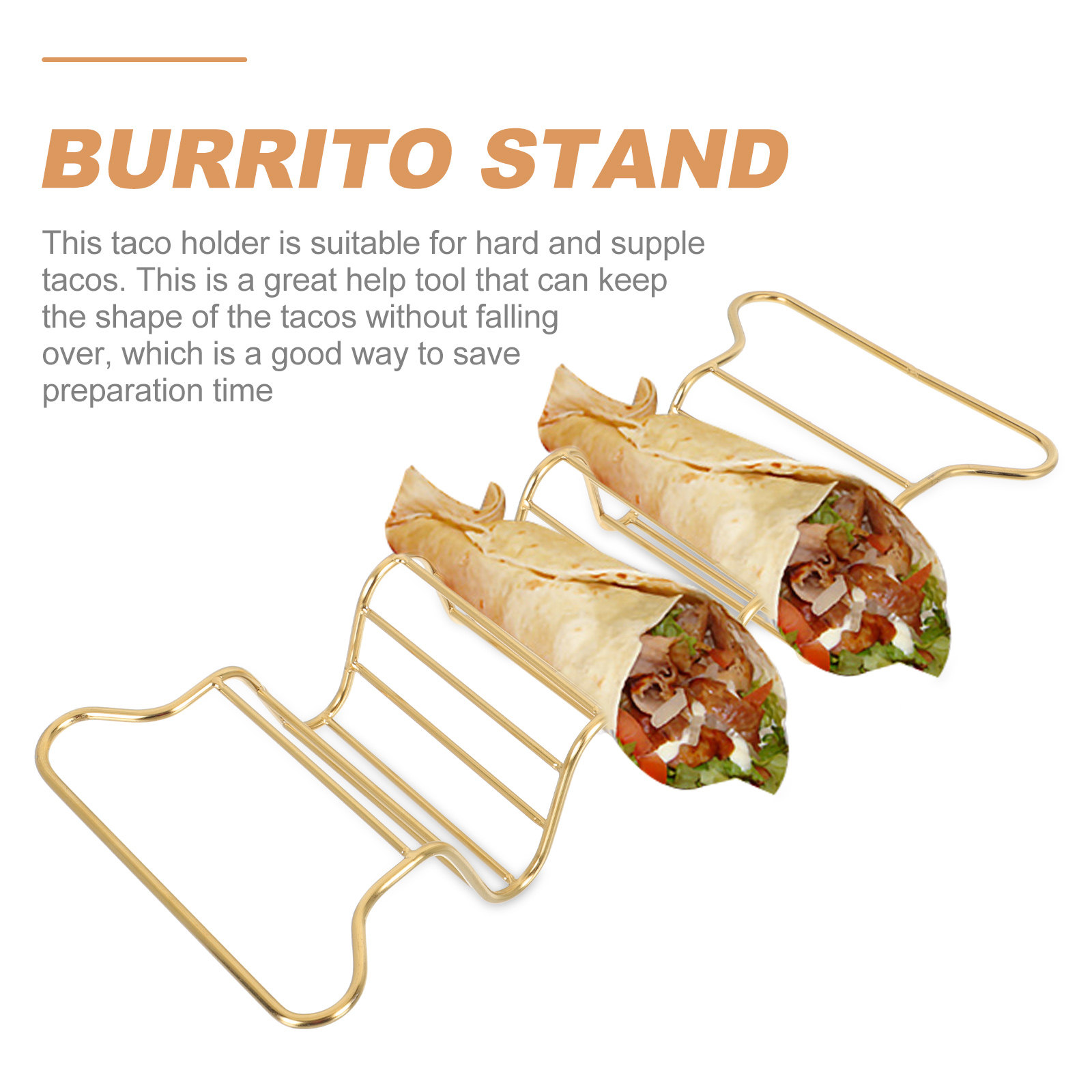 1Pcs Stainless Steel Taco Hold - Kitchen Baking Gadgets บทวิจารณ์และราคา