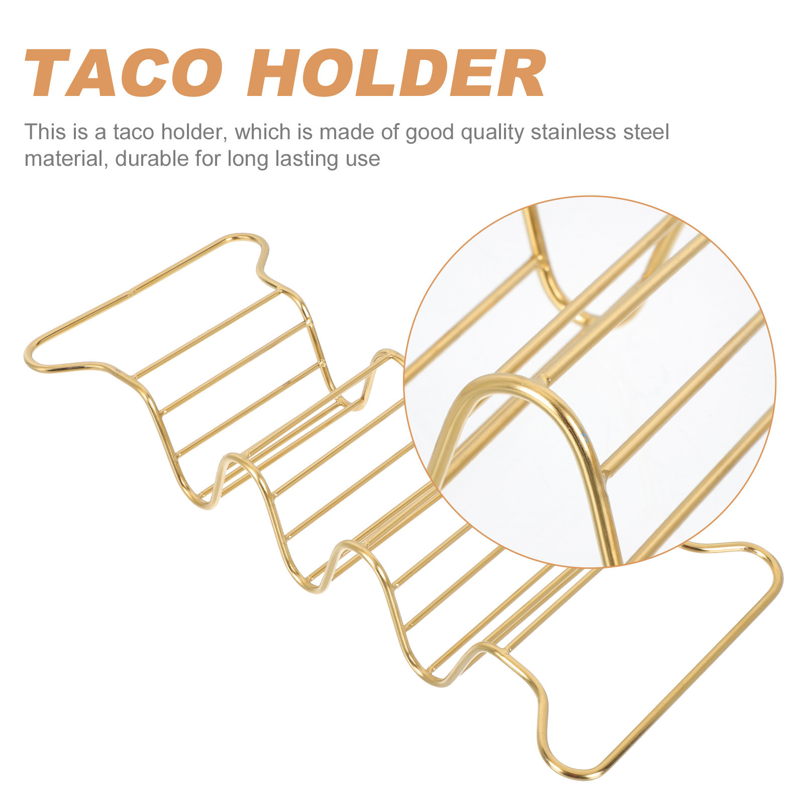 1Pcs Stainless Steel Taco Hold - Kitchen Baking Gadgets บทวิจารณ์และราคา
