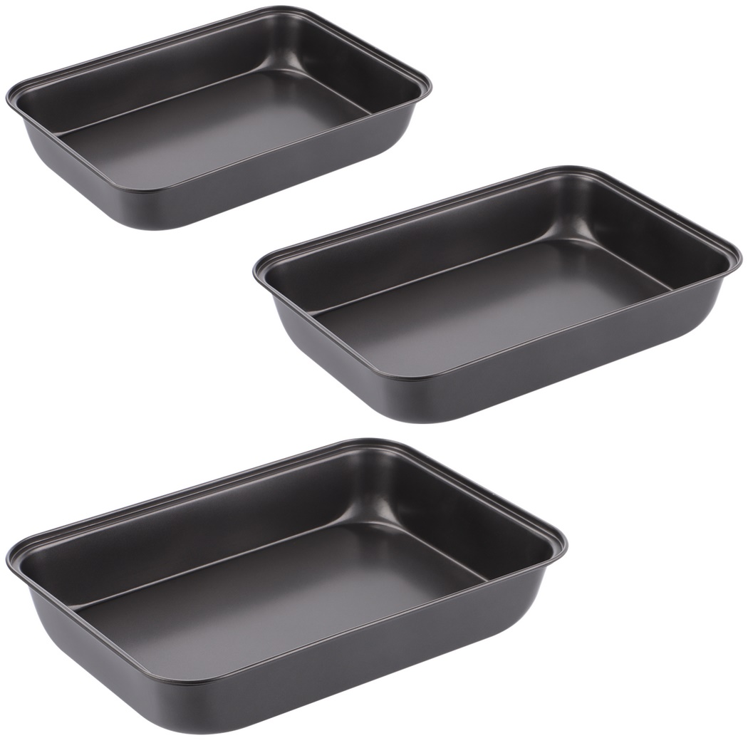 3-Sized 3Pcs/Set Non-Stick Ove - Kitchen Baking Tray Set บทวิจารณ์และราคา