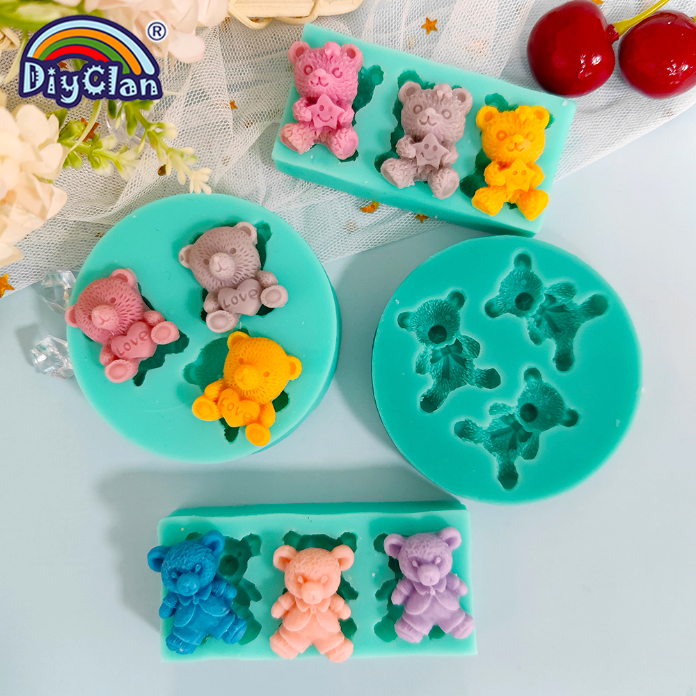 Cute Mini Bear Silicone Mold F - Kitchen Baking Decor บทวิจารณ์และราคา