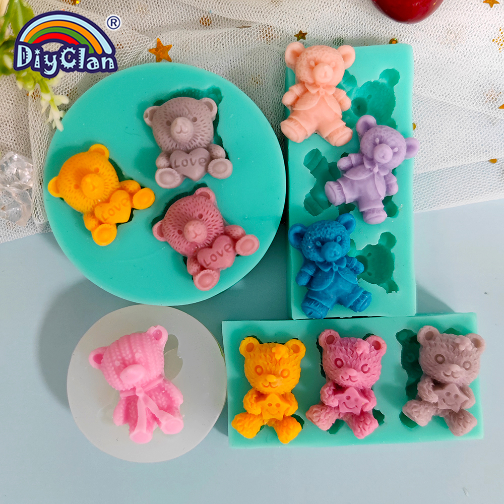 Cute Mini Bear Silicone Mold F - Kitchen Baking Decor บทวิจารณ์และราคา