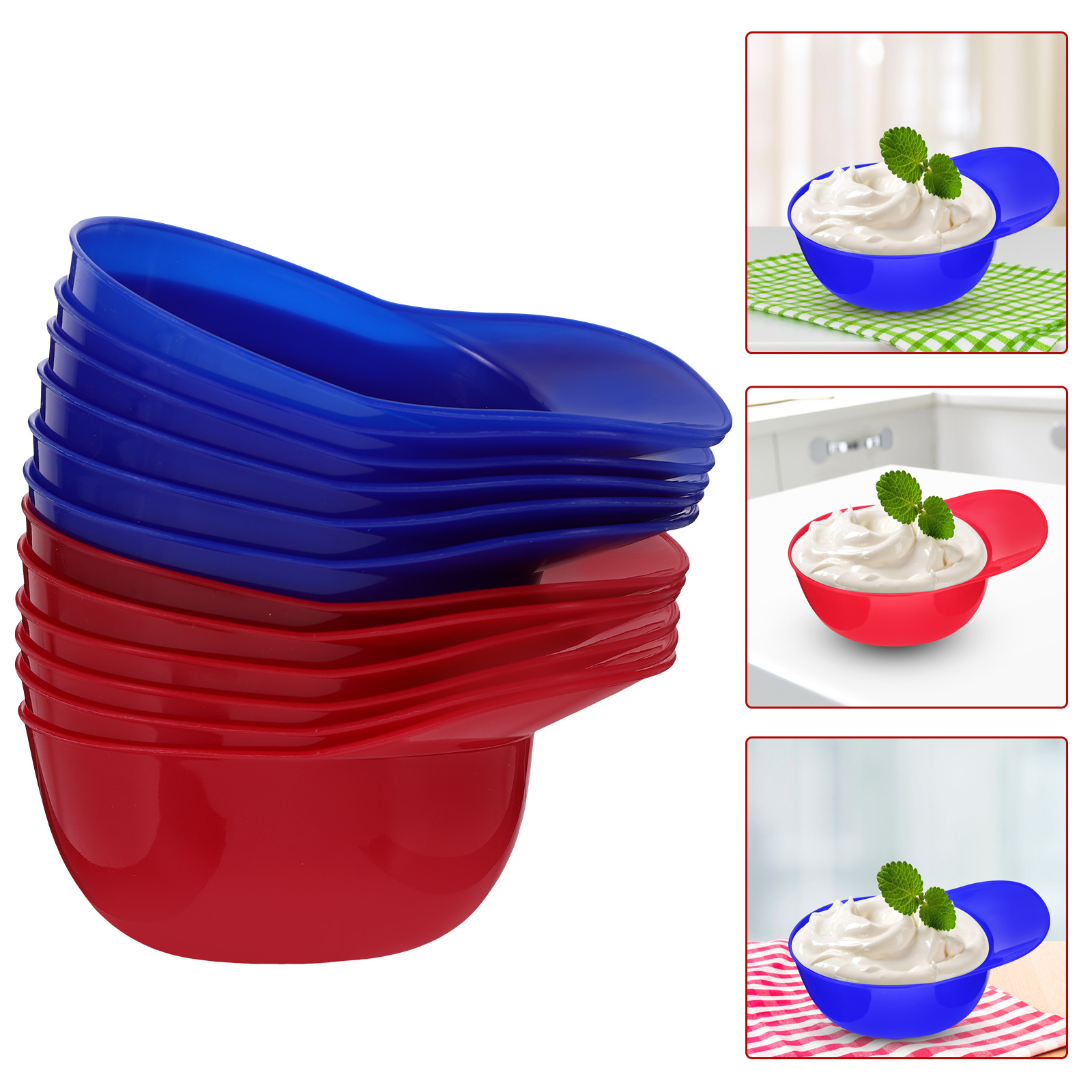 12Pcs Ice Cream Bowls Creative - Kitchen Jobs บทวิจารณ์และราคา