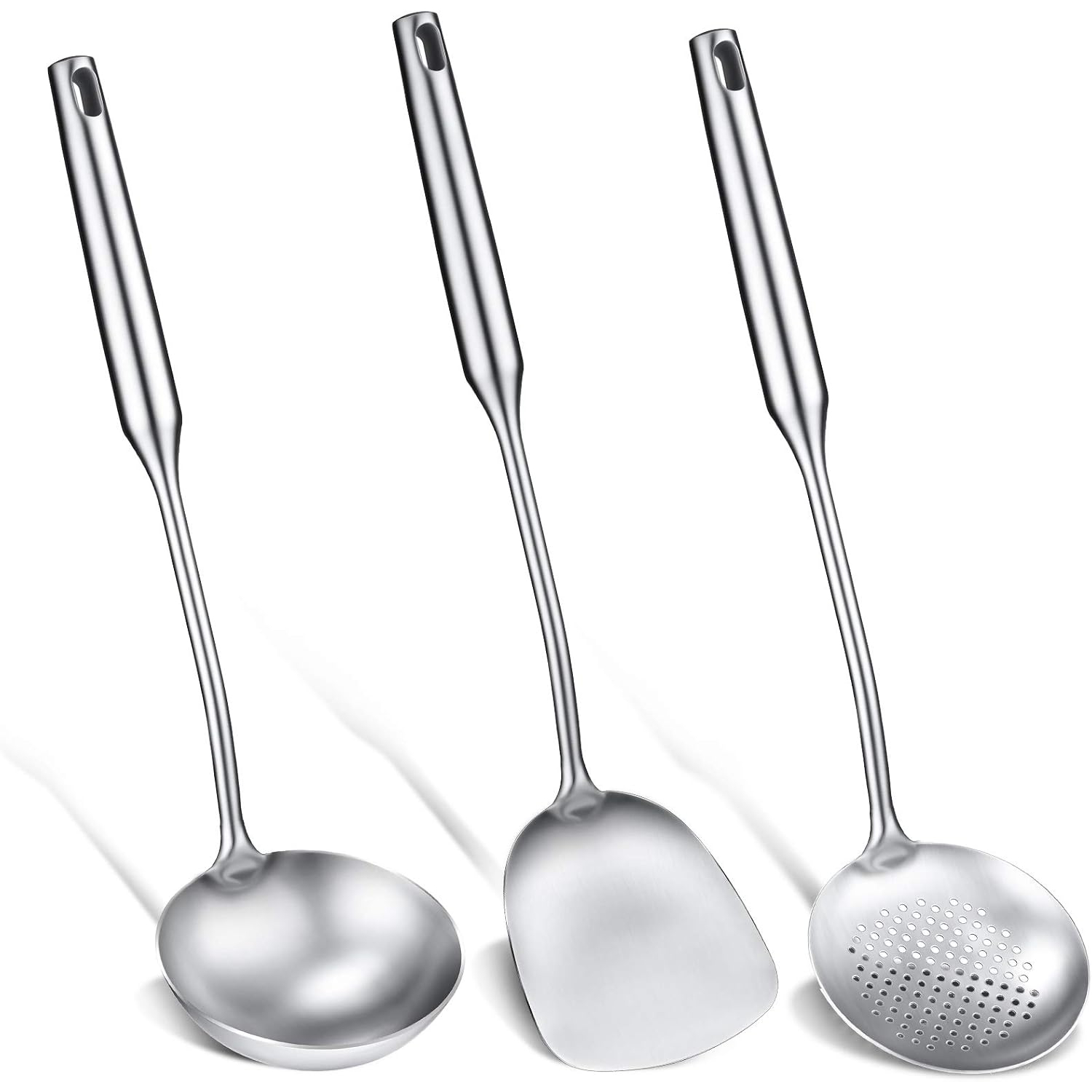 Wok Spatula, Ladle and Large S - Offset Spatula Set บทวิจารณ์และราคา