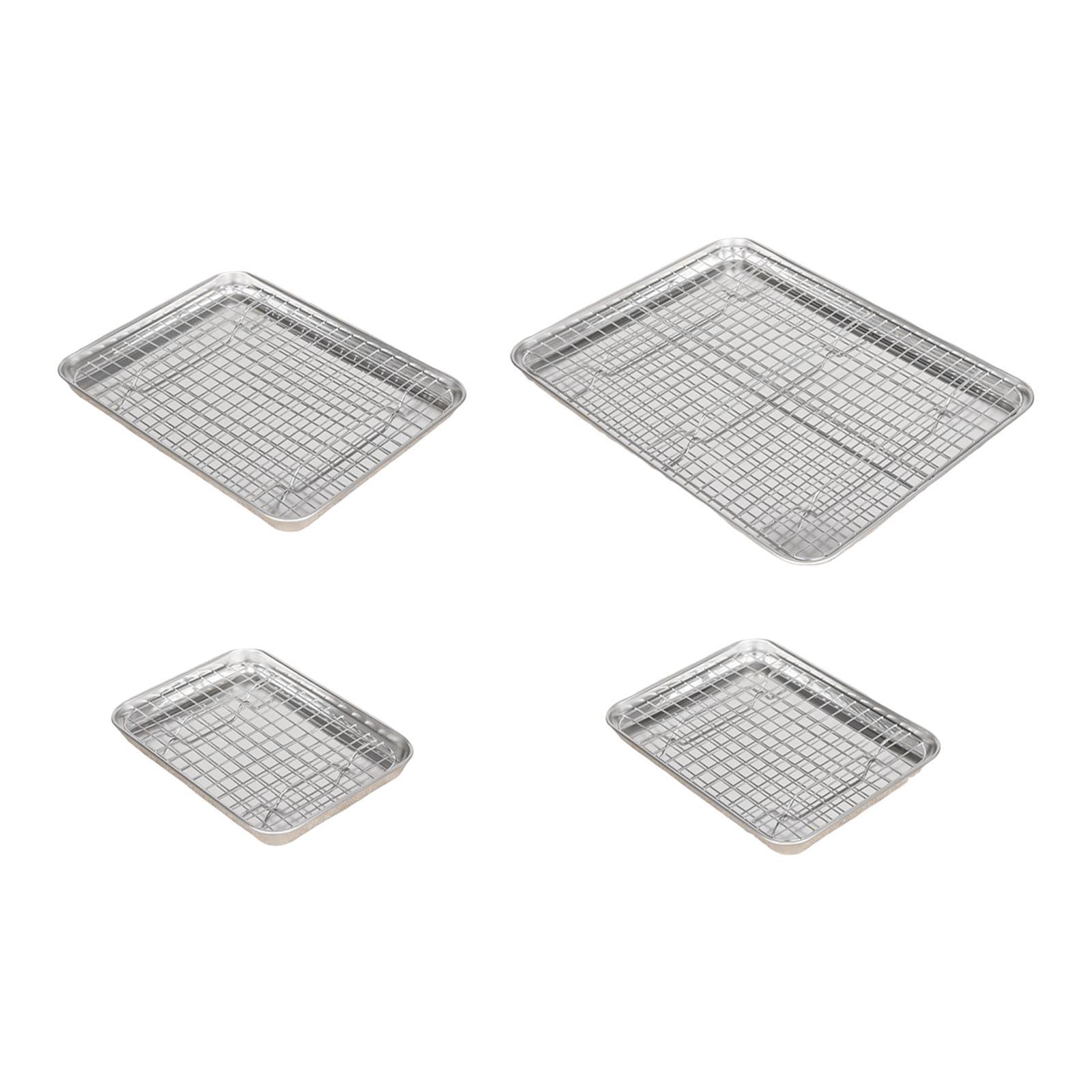 Stainless Steel Baking Sheet w - Kitchen Baking Tray Set บทวิจารณ์และราคา