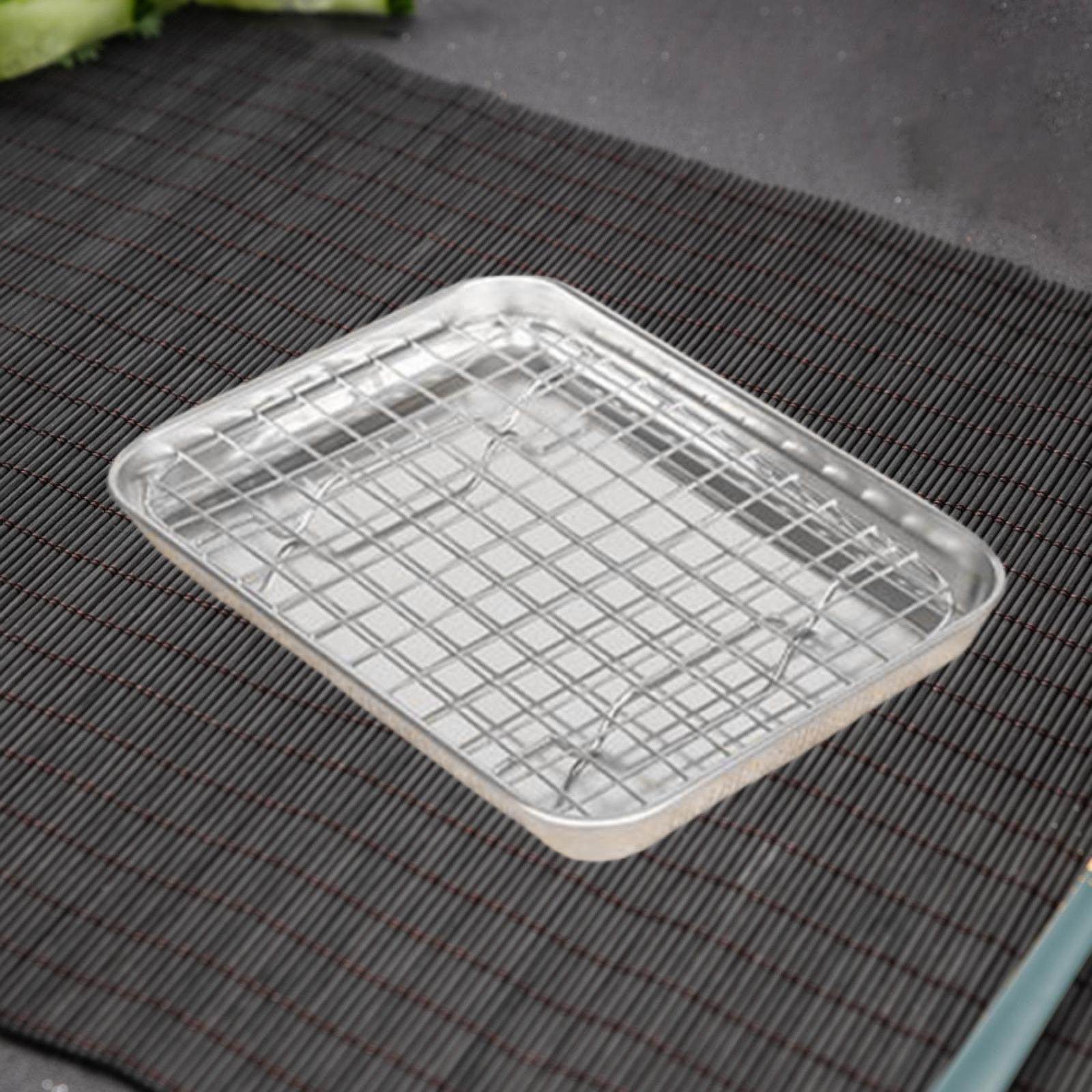 Stainless Steel Baking Sheet w - Kitchen Baking Tray Set บทวิจารณ์และราคา