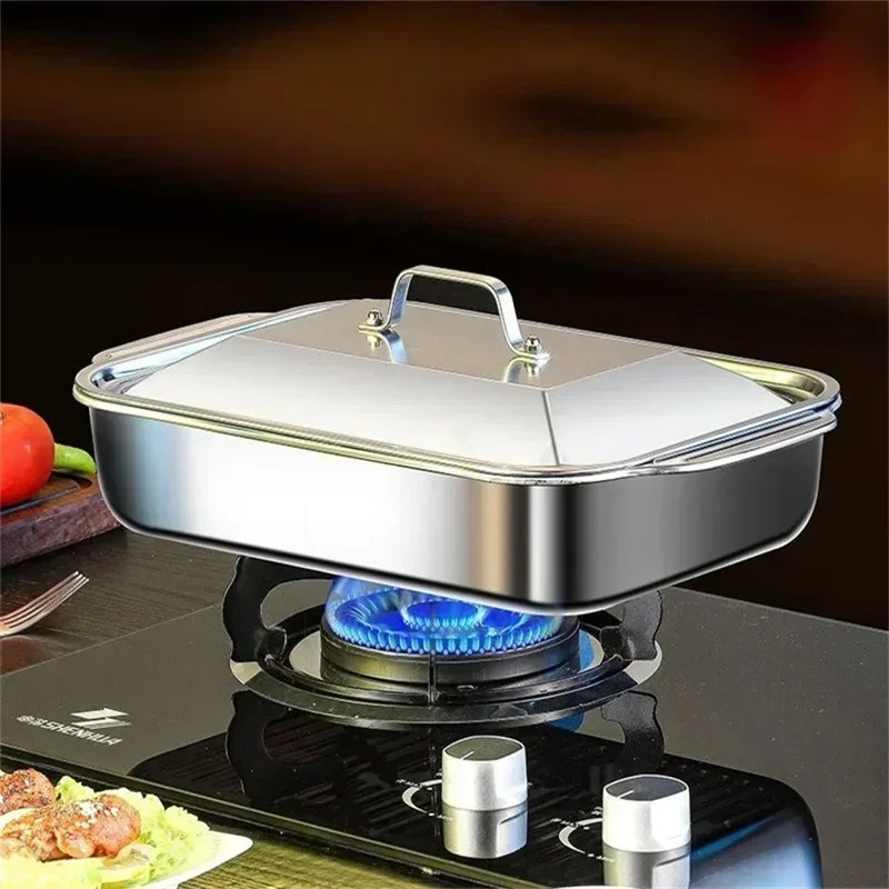 Stainless Steel Baking Pan Cak - Kitchen Baking Trays บทวิจารณ์และราคา