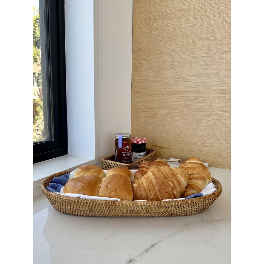 La Jolla Bread Basket Woven Ra - Kitchen Baking Trays บทวิจารณ์และราคา