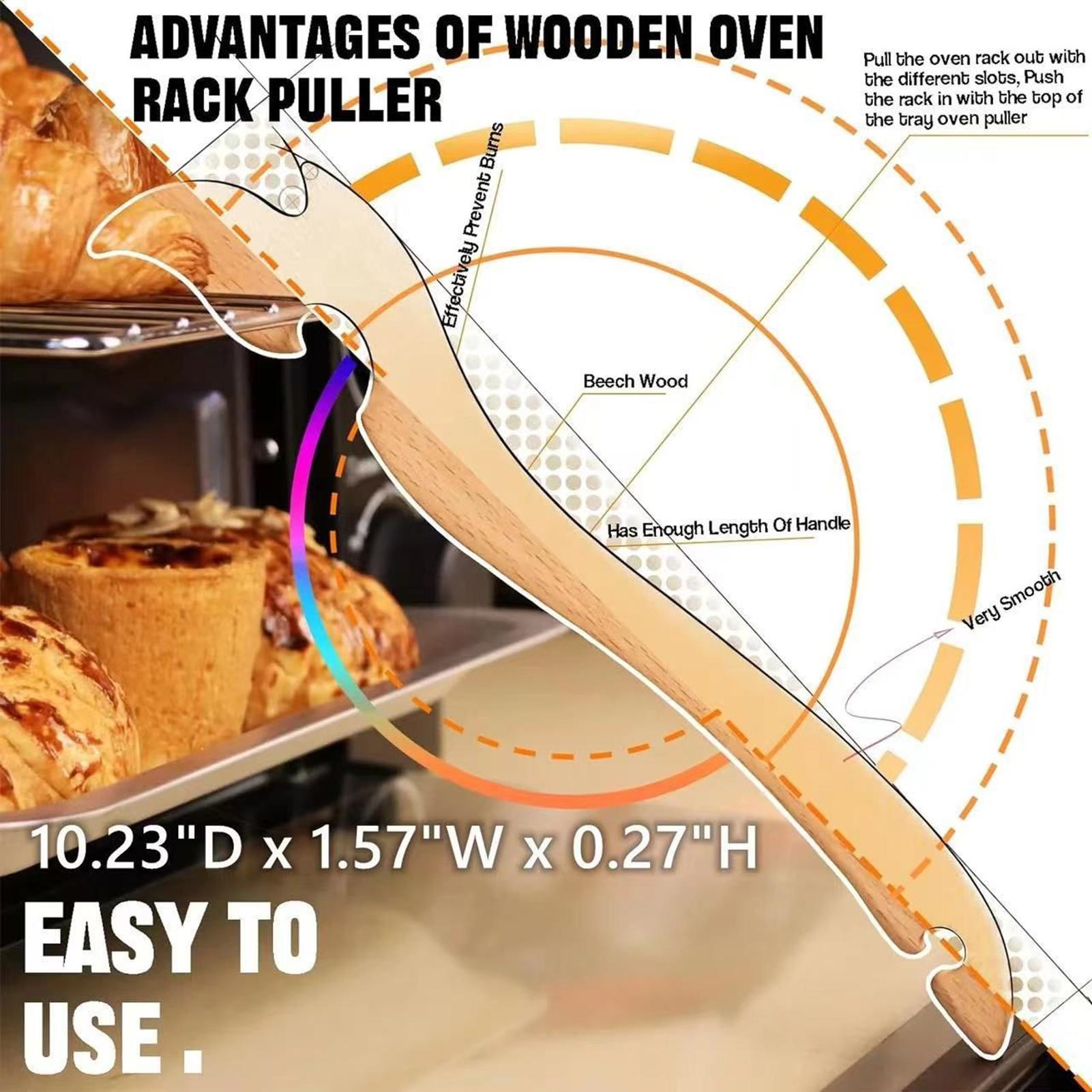 Wooden Long Handle Oven Rack P - Kitchen Baking Rack บทวิจารณ์และราคา