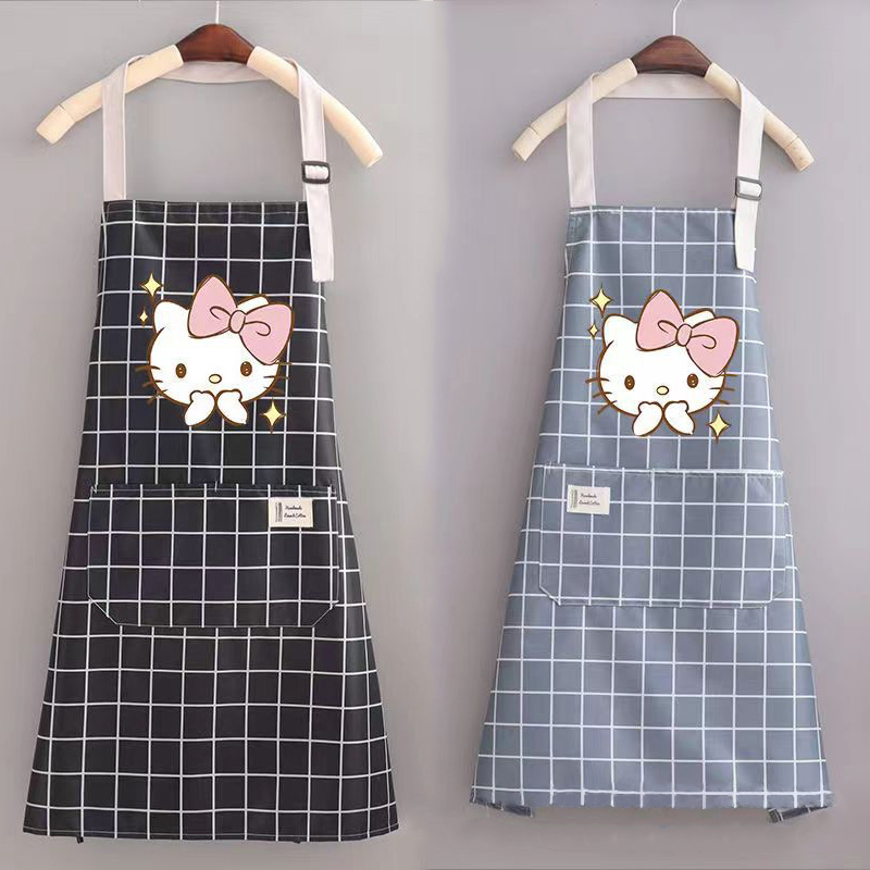 Hello Kitty Apron Cute Cartoon - Kitchen Jobs บทวิจารณ์และราคา