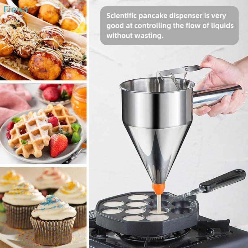 ✔Stainless Steel Funnel Dispen - Kitchen Baking Blender บทวิจารณ์และราคา