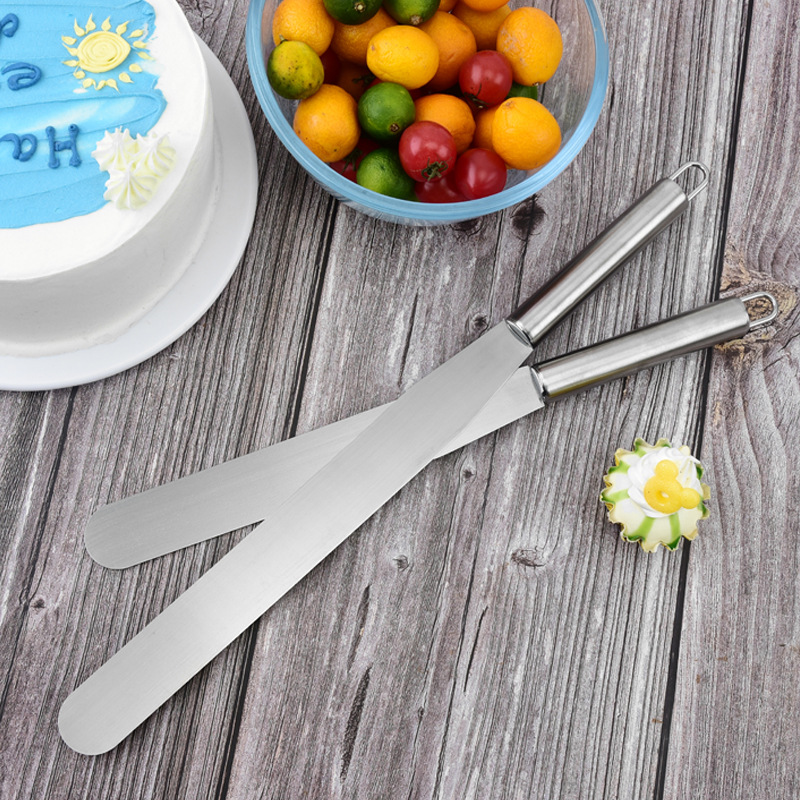 Stainless Steel Tube Handle Ca - Offset Spatula Set บทวิจารณ์และราคา