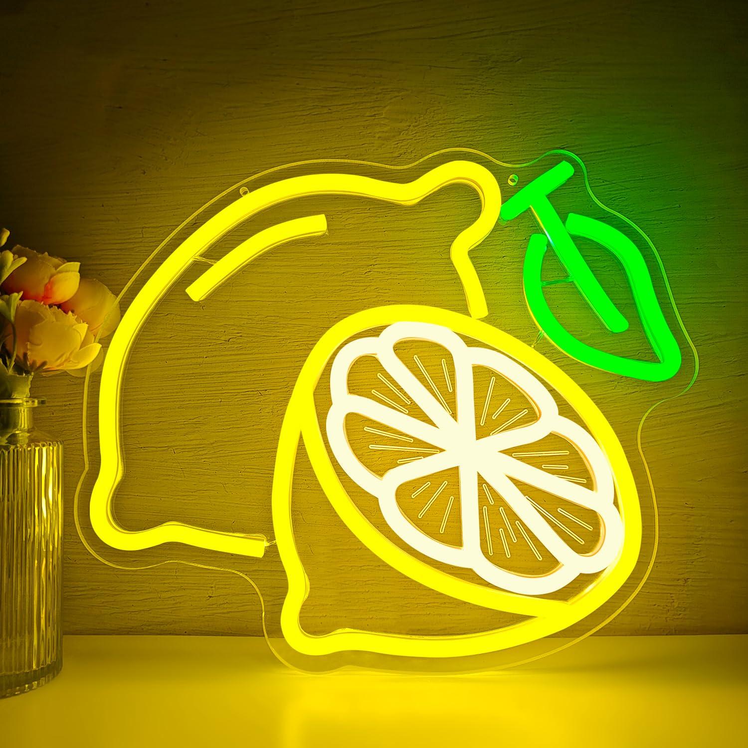Lemon Neon Sign Dimmable LED L - Kitchen Up บทวิจารณ์และราคา