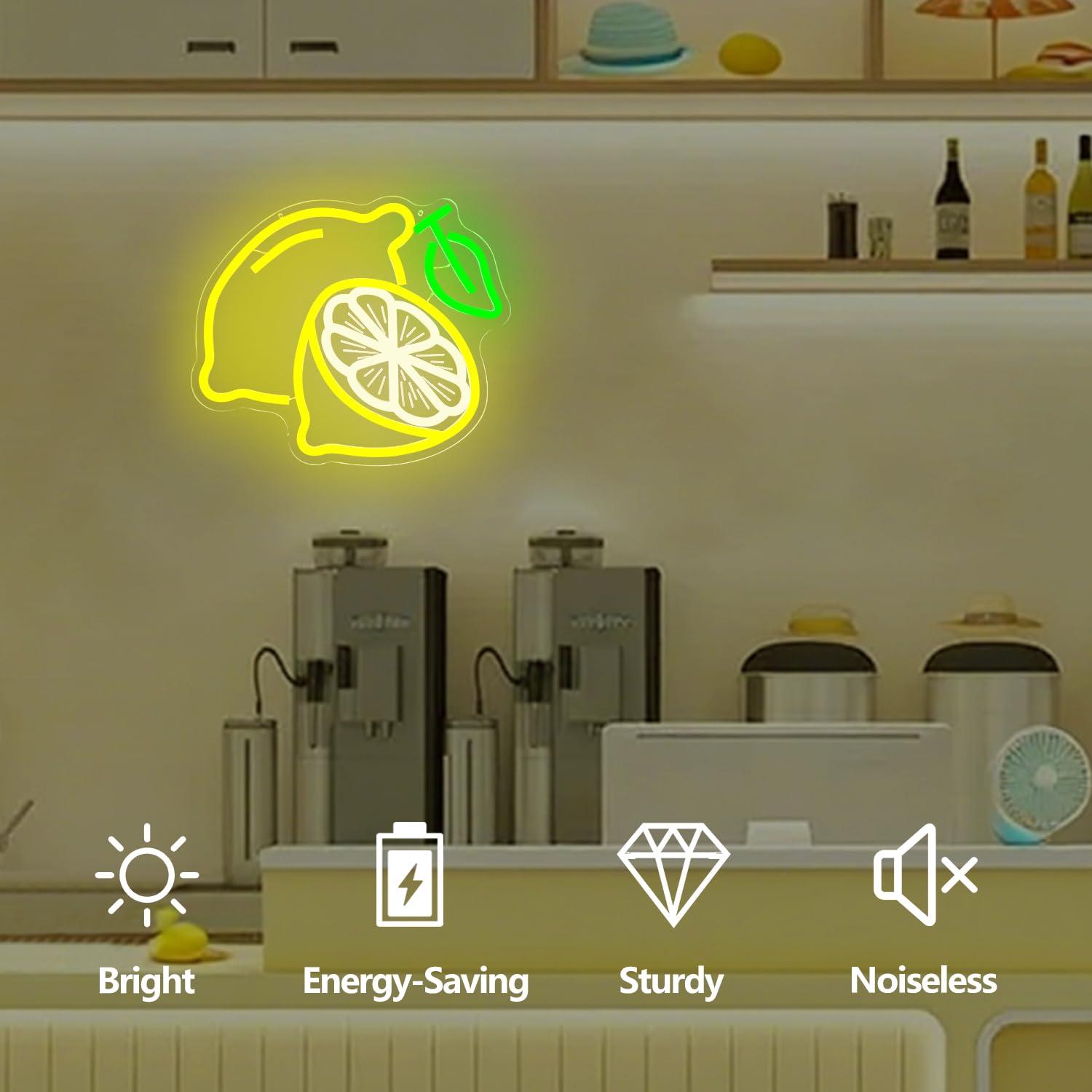 Lemon Neon Sign Dimmable LED L - Kitchen Up บทวิจารณ์และราคา