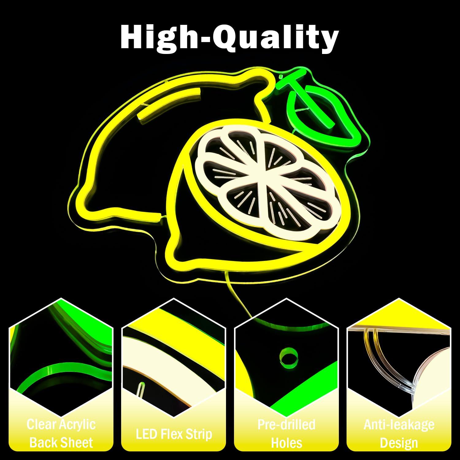 Lemon Neon Sign Dimmable LED L - Kitchen Up บทวิจารณ์และราคา
