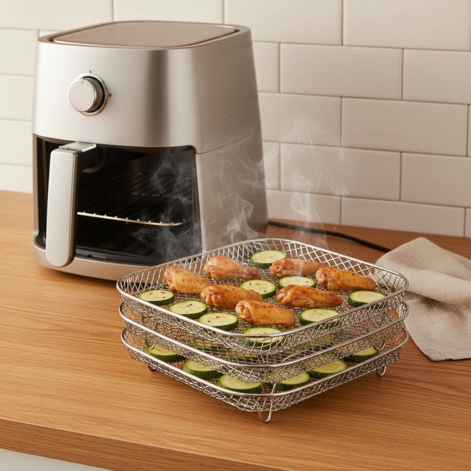 Air Fryer Rack Heat Resistant  - Kitchen Baking Rack บทวิจารณ์และราคา