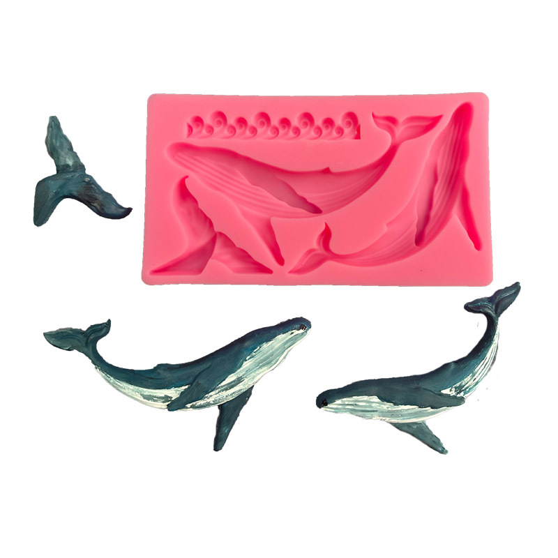 DIY Whale Silicone Mold Ocean  - Kitchen Baking Decor บทวิจารณ์และราคา
