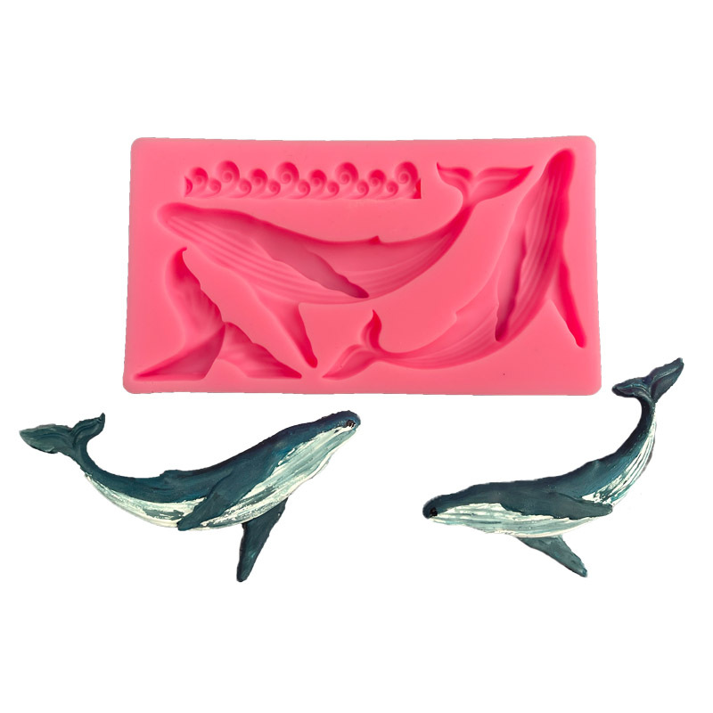 DIY Whale Silicone Mold Ocean  - Kitchen Baking Decor บทวิจารณ์และราคา