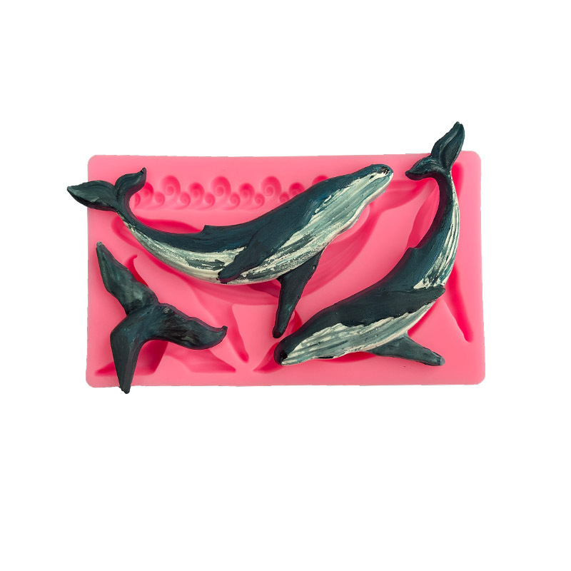 DIY Whale Silicone Mold Ocean  - Kitchen Baking Decor บทวิจารณ์และราคา