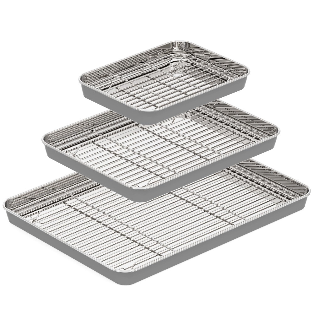 Stainless Steel Baking Sheet w - Kitchen Baking Sheets บทวิจารณ์และราคา