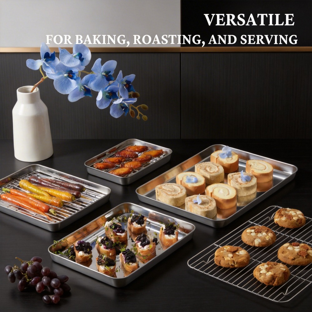 Stainless Steel Baking Sheet w - Kitchen Baking Sheets บทวิจารณ์และราคา