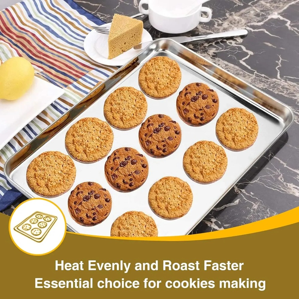 Stainless Steel Baking Sheet w - Kitchen Baking Sheets บทวิจารณ์และราคา