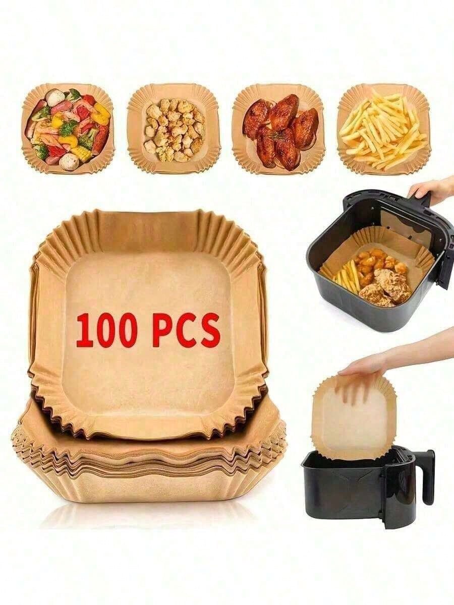 100pcs, Square Disposable Air  - Kitchen Baking Trays บทวิจารณ์และราคา