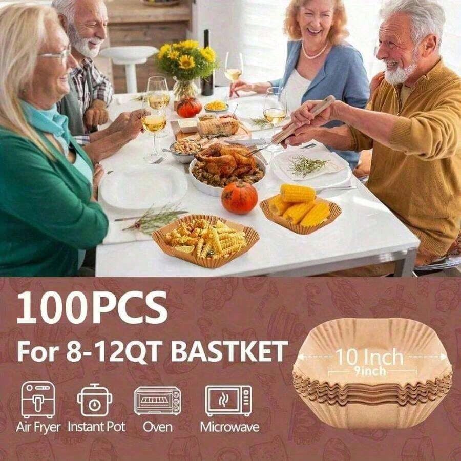 100pcs, Square Disposable Air  - Kitchen Baking Trays บทวิจารณ์และราคา