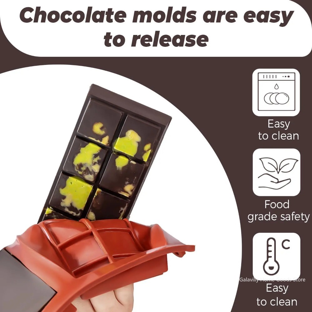 Dubai Chocolate Mold Bar Pista - Kitchen Tools For Baking บทวิจารณ์และราคา