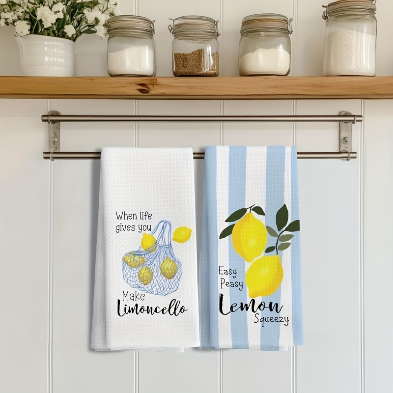 2Pcs, Lemon Mesh Kitchen Towel - Kitchen Baking Decor บทวิจารณ์และราคา