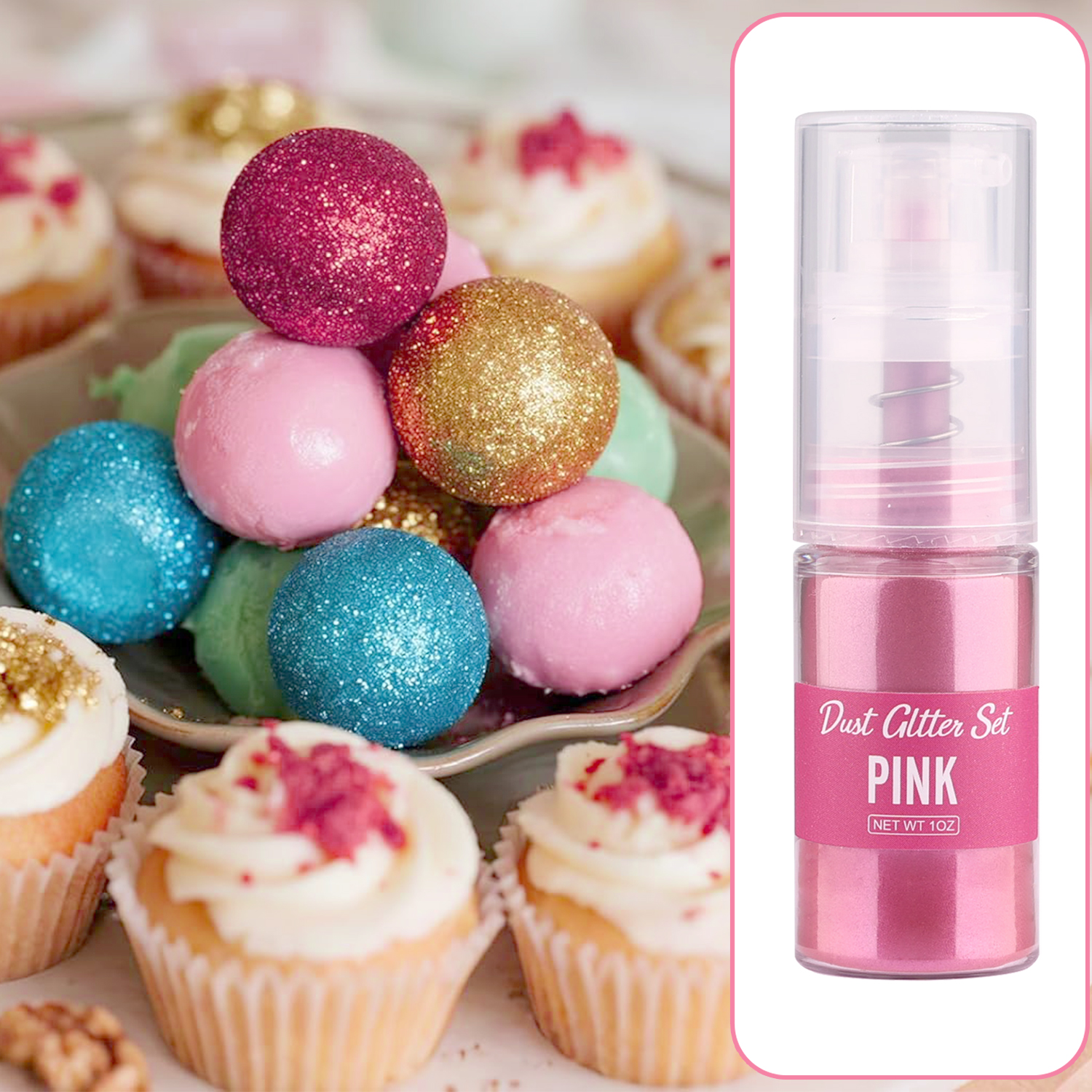 Glitter cake decoration golden - Kitchen Tools For Baking บทวิจารณ์และราคา
