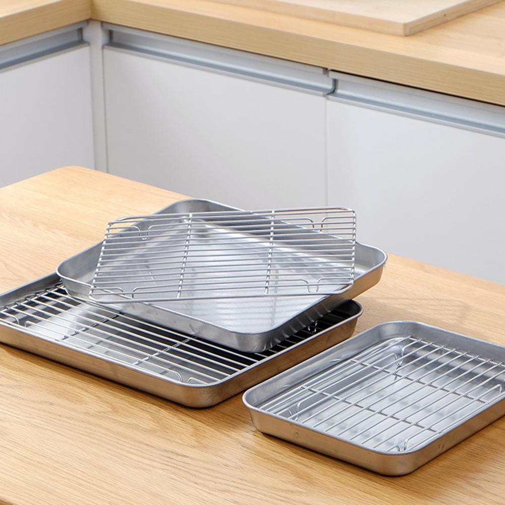 1 Set Stainless Steel Oven Bak - Kitchen Baking Tray Set บทวิจารณ์และราคา