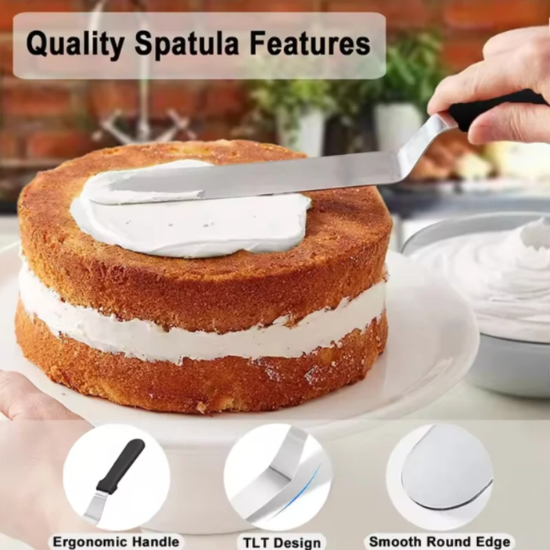 Icing Spatula Angled Stainless - Offset Spatula Set บทวิจารณ์และราคา