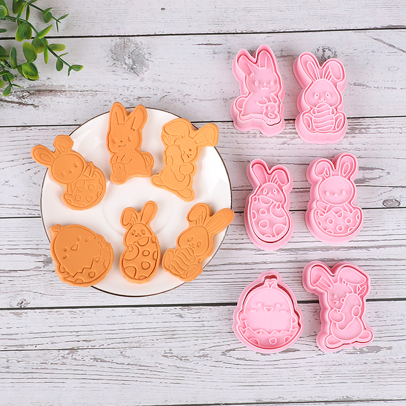 6pcs/Set Easter Bunny Cookie C - Kitchen Baking Decor บทวิจารณ์และราคา