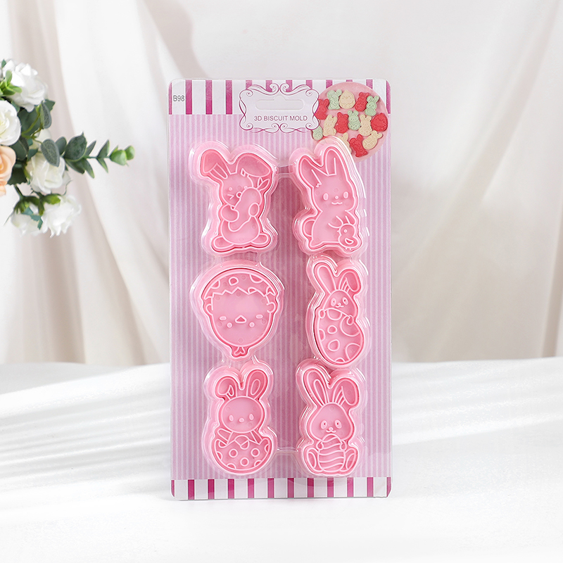 6pcs/Set Easter Bunny Cookie C - Kitchen Baking Decor บทวิจารณ์และราคา