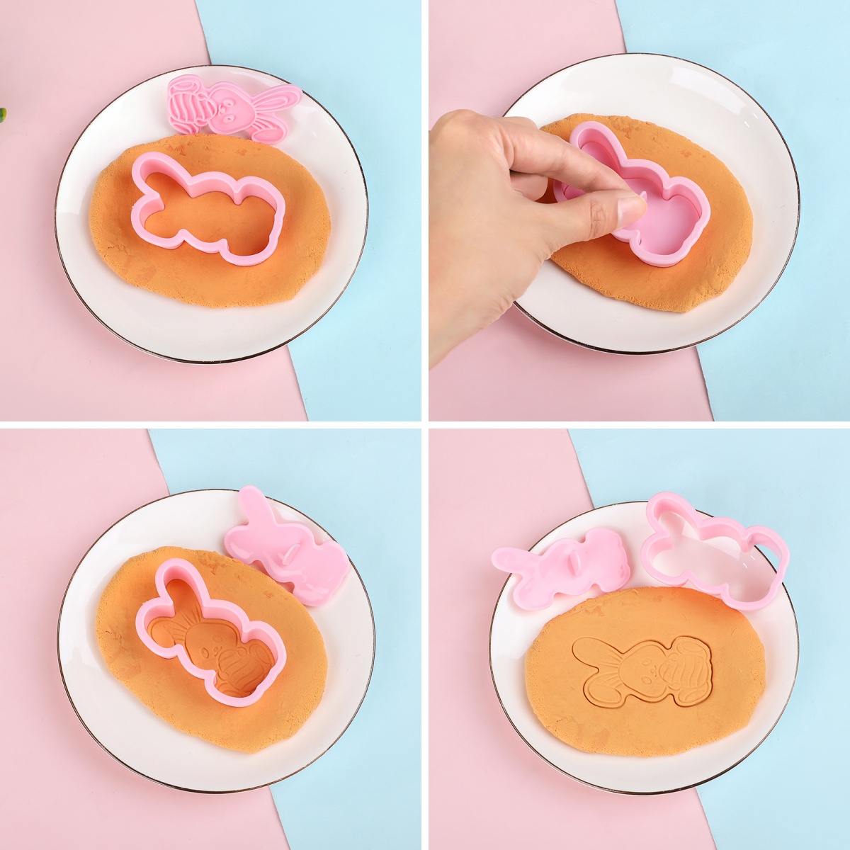 6pcs/Set Easter Bunny Cookie C - Kitchen Baking Decor บทวิจารณ์และราคา