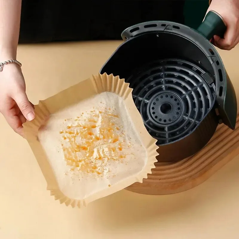 50pcs/set Air Fryer Papers Dis - Kitchen Baking Sheets บทวิจารณ์และราคา