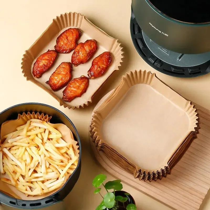 50pcs/set Air Fryer Papers Dis - Kitchen Baking Sheets บทวิจารณ์และราคา