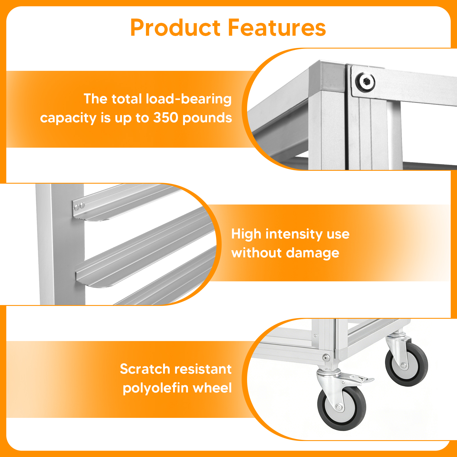 18 Tiers Bun Rack with Wheels  - Kitchen Baking Cart บทวิจารณ์และราคา