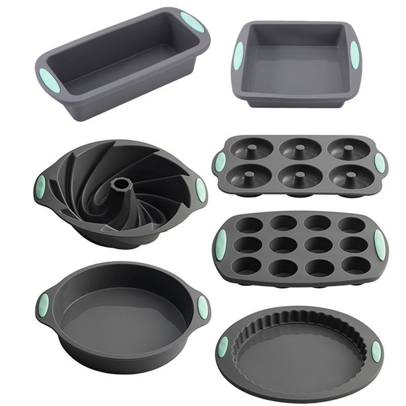 ABUP-Silicone Bread Muffin Mol - Kitchen Baking Tray Set บทวิจารณ์และราคา