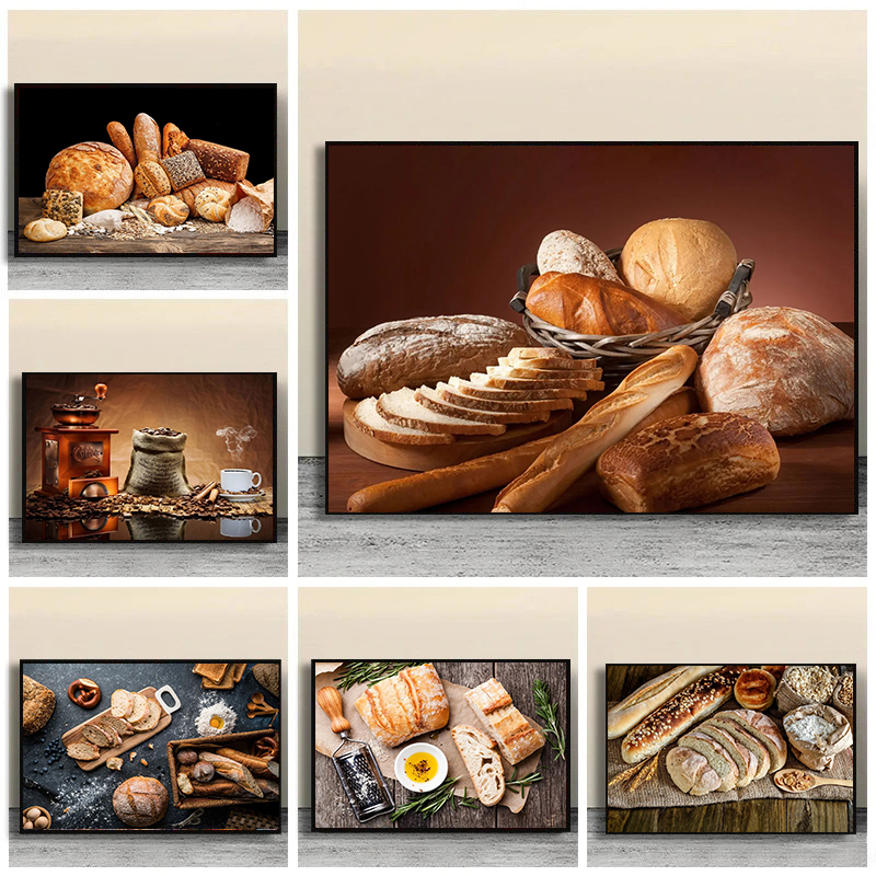 Bread Poster Food Baguette Who - Kitchen Bakery บทวิจารณ์และราคา