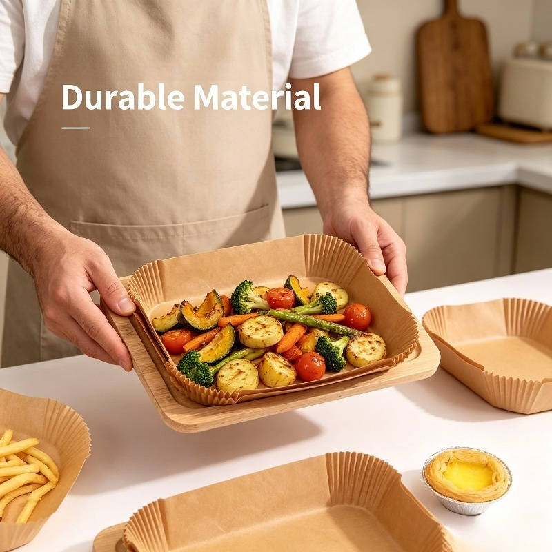 Rectangle Air Fryer Liners Foo - Kitchen Baking Sheets บทวิจารณ์และราคา