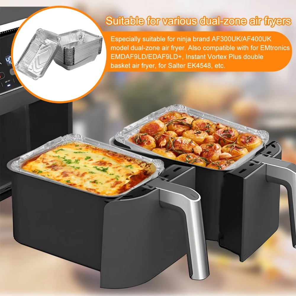 10PCS With Lids Aluminum Foil  - Kitchen Baking Trays บทวิจารณ์และราคา