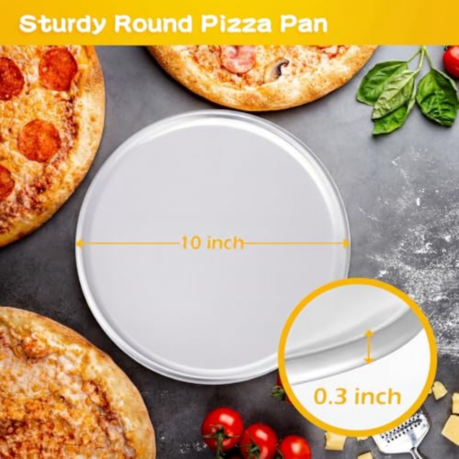 Pcs Pizza Pan Bulk Restaurant  - Kitchen Baking Tray Set บทวิจารณ์และราคา