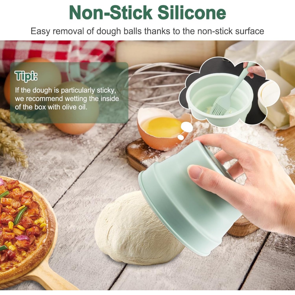 Lidded Hybrid Pizza Dough Box, - Kitchen Jobs บทวิจารณ์และราคา
