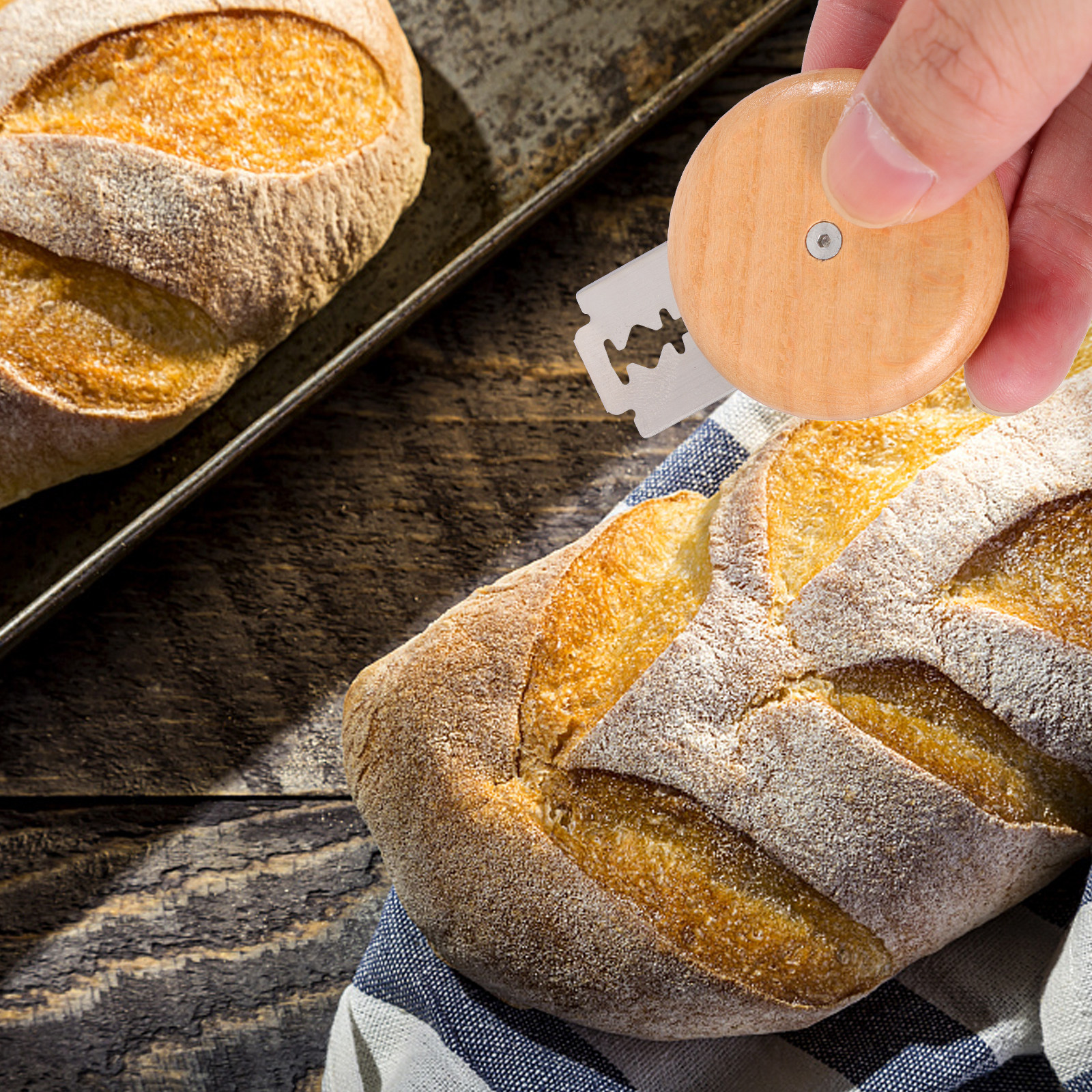 Bread Knife Set Stainless Stee - Kitchen Baking Gadgets บทวิจารณ์และราคา
