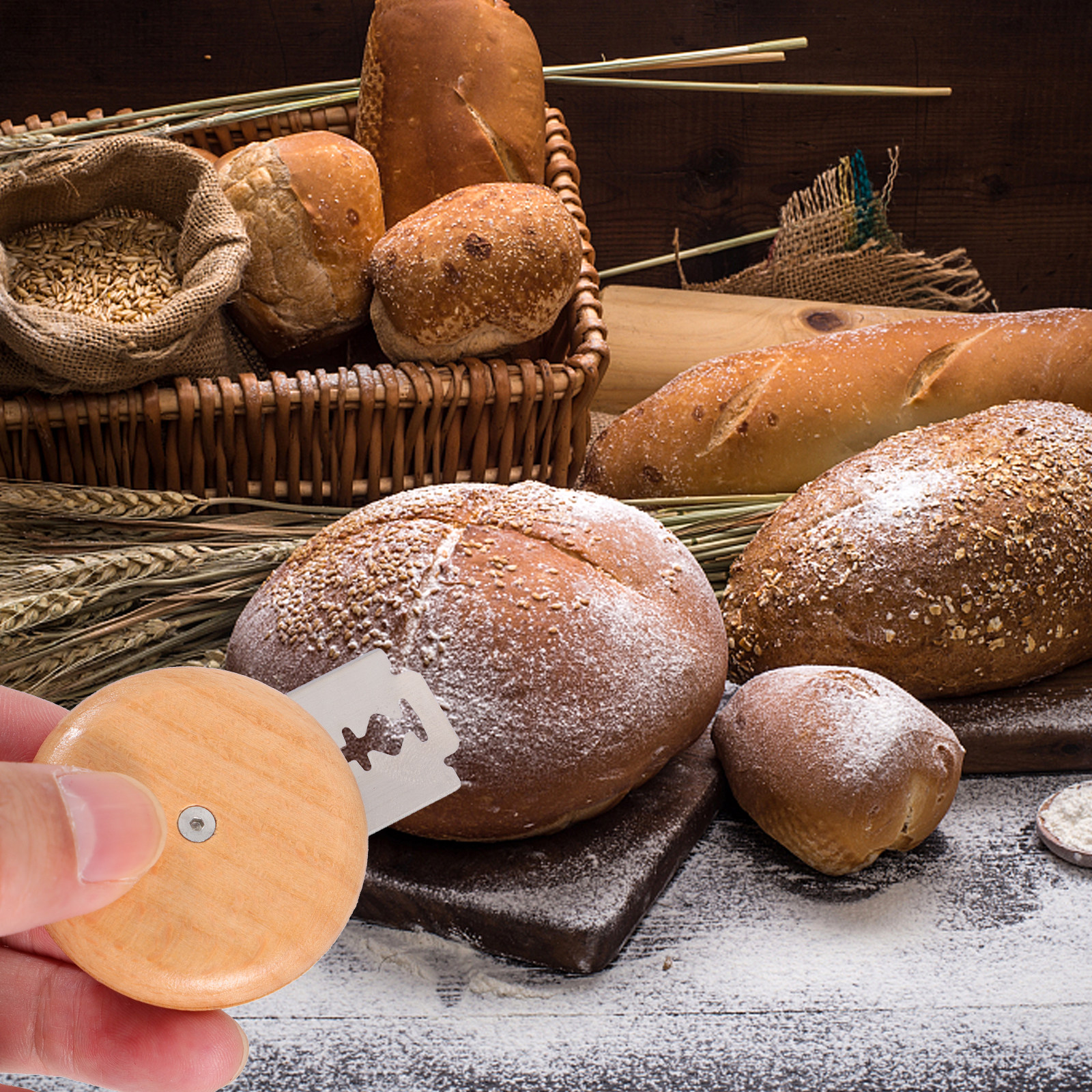 Bread Knife Set Stainless Stee - Kitchen Baking Gadgets บทวิจารณ์และราคา