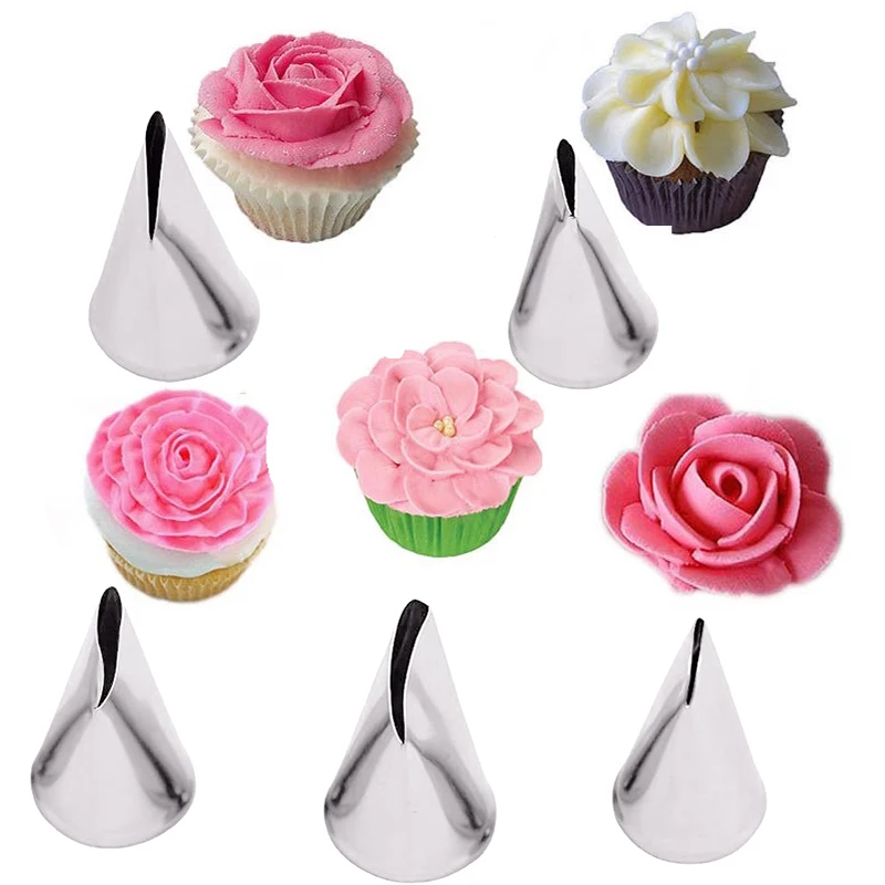 5pcs Flower Tulips Rose Nozzle - Kitchen Baking Decor บทวิจารณ์และราคา